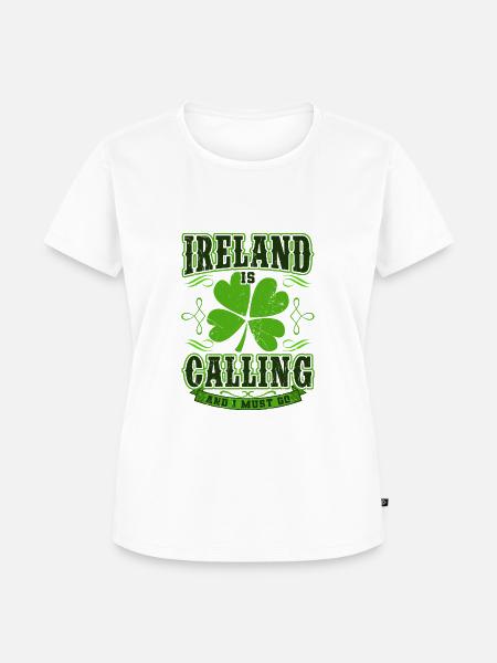 Irland - Frauen Premium Bio T-Shirt - Weiß
