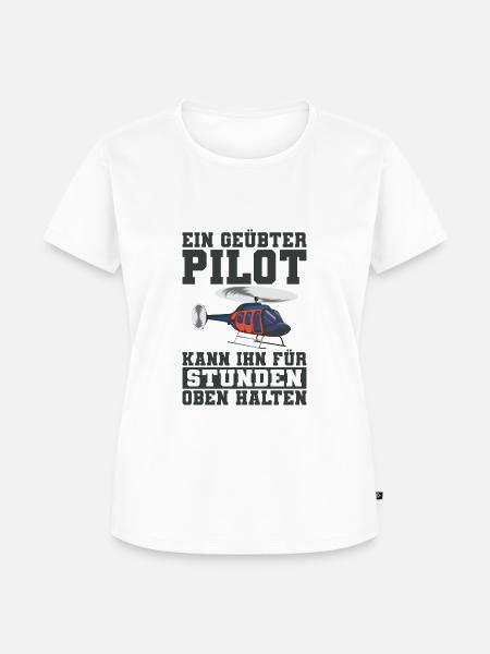 Helikopter - Frauen Premium Bio T-Shirt - Weiß