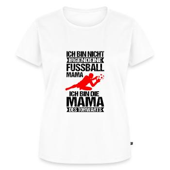 Torwart Mama - Frauen Premium Bio T-Shirt - Weiß - Vorne - AI Model Female 172 dark (172cm)
