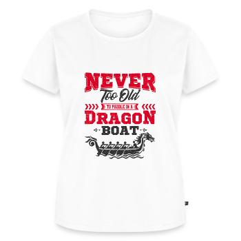 Bateau dragon - T-shirt Premium bio Femme - blanc - Devant - AI Model Female 172 dark (172cm)