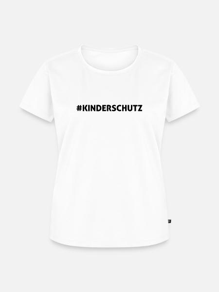 #Kinderschutz - Frauen Premium Bio T-Shirt - Weiß