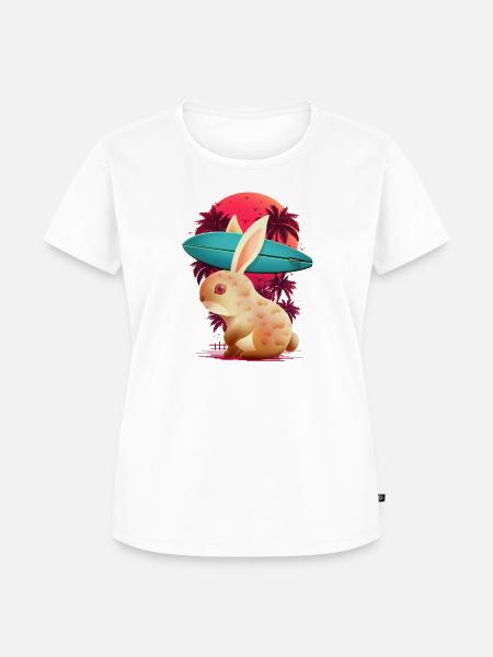 SOMMERKANINCHEN - Frauen Premium Bio T-Shirt - Weiß