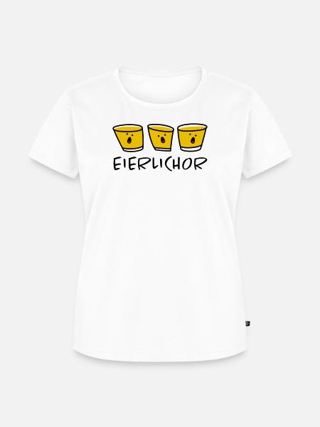 Chor Eierlikör - Frauen Premium Bio T-Shirt - Weiß