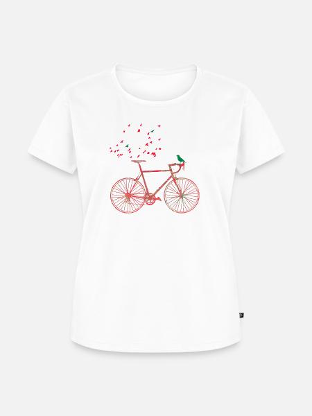 fahrrad e 91 - Frauen Premium Bio T-Shirt - Weiß