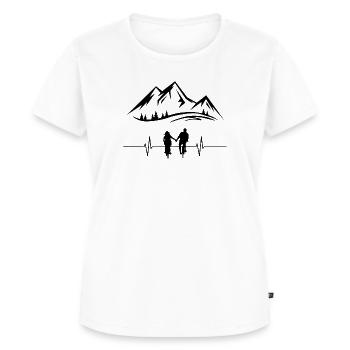 Fahrrad Paar - Frauen Premium Bio T-Shirt - Weiß - Vorne - AI Model Female 172 dark (172cm)