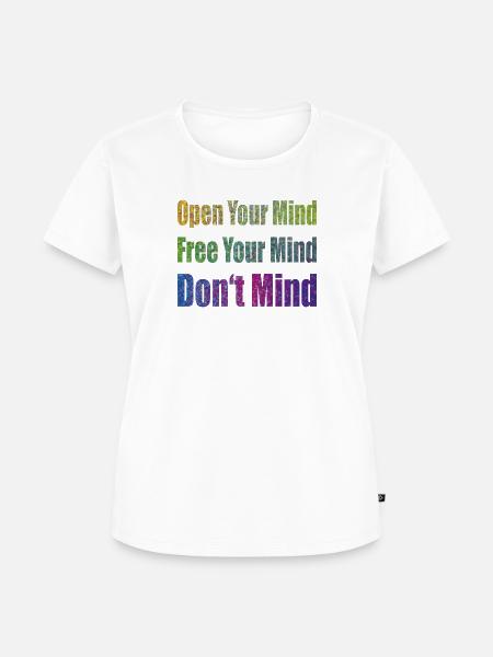 Don't Mind - Frauen Premium Bio T-Shirt - Weiß