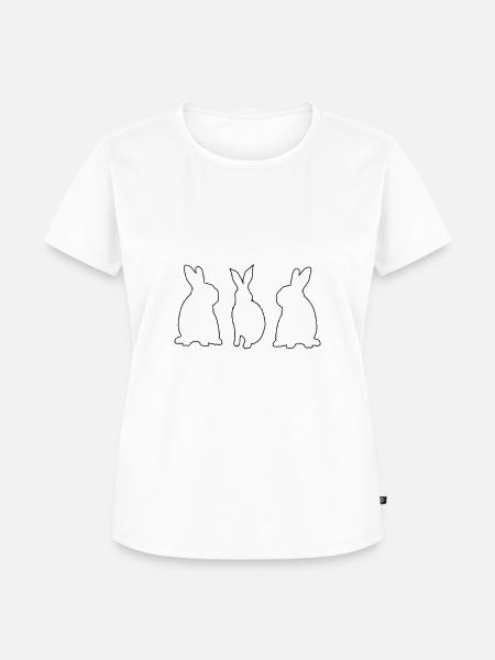 Zuhause bei meinen Hasen - Frauen Premium Bio T-Shirt - 