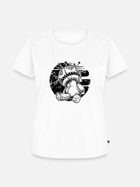 Voodoo Puppe - Frauen Premium Bio T-Shirt - Weiß