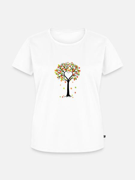 Herbst - Frauen Premium Bio T-Shirt - Weiß