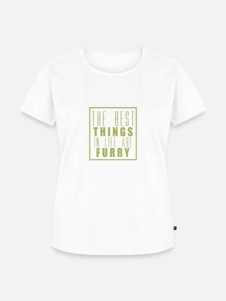 Furry Life - Frauen Premium Bio T-Shirt - Weiß