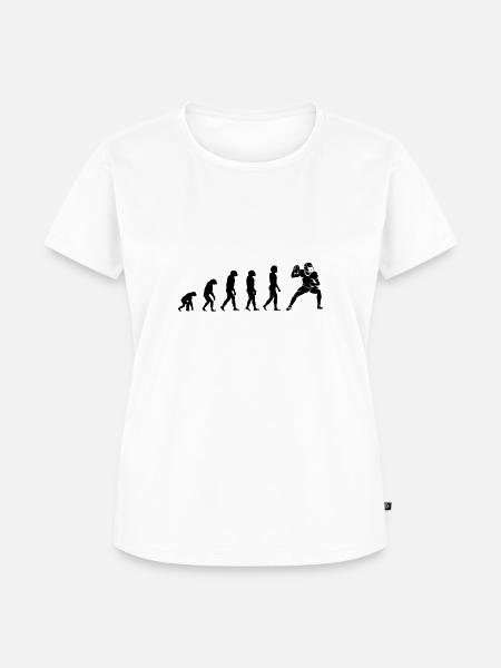 American Football Evolution - Frauen Premium Bio T-Shirt - Weiß