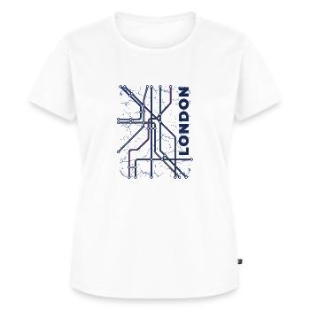London subway underground - Women's Premium Organic T-shirt - white - Front - AI Model Female 172 dark (172cm)