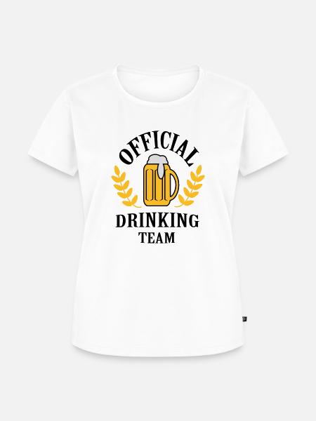 official_drinking_team - Frauen Premium Bio T-Shirt - Weiß
