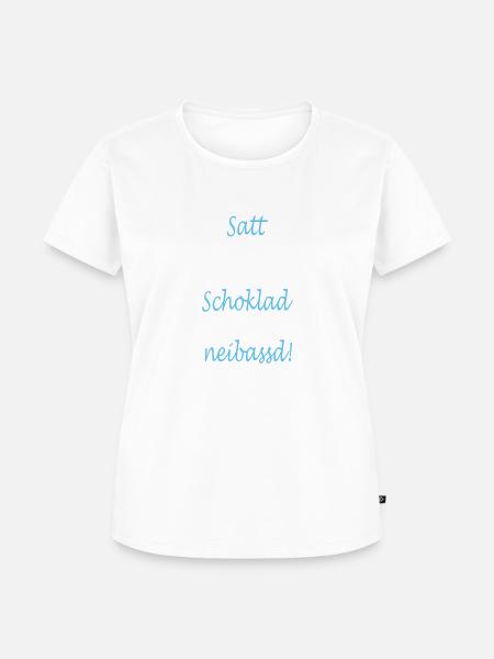 Bayrischer Spruch - Frauen Premium Bio T-Shirt - Weiß