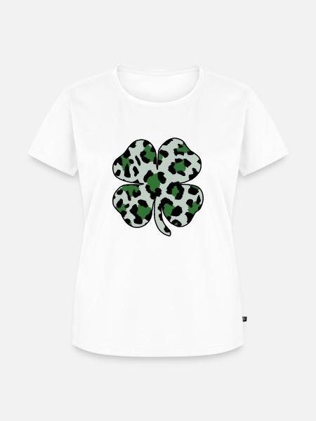 St Patricks Day Shamrock - Frauen Premium Bio T-Shirt - Weiß