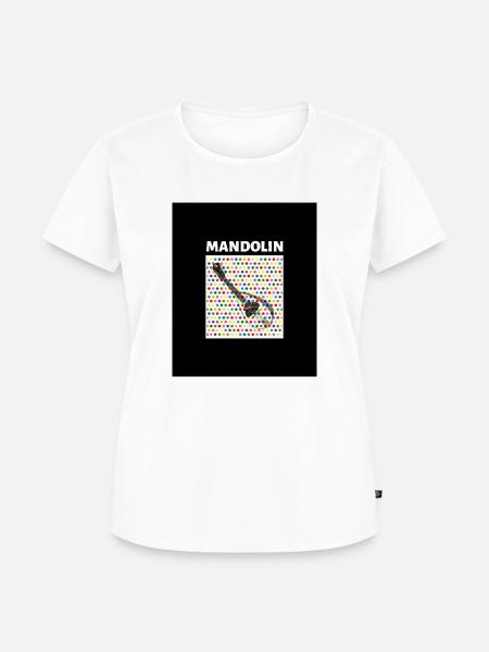 Mandolin (dots) - Frauen Premium Bio T-Shirt - Weiß