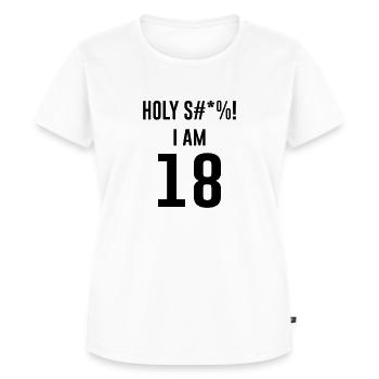 Cadeau 18e anniversaire Humour - T-shirt Premium bio Femme - blanc - Devant - AI Model Female 172 dark (172cm)
