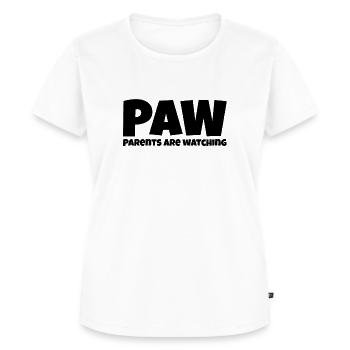 Parents are watching - Frauen Premium Bio T-Shirt - Weiß - Vorne - AI Model Female 172 dark (172cm)