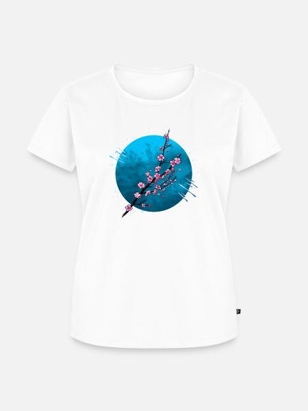 Japanischer Kirschbaum - Frauen Premium Bio T-Shirt - Weiß