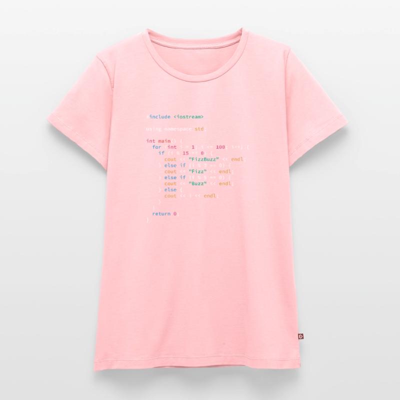 FizzBuzz algorithm c programming language Women's Premium Organic T-shirt
