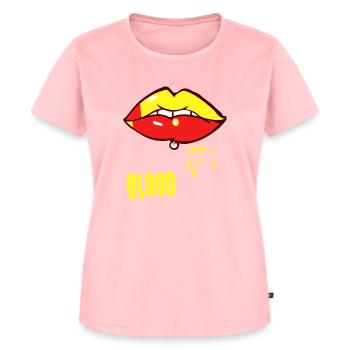 piercing & blood - Women's Premium Organic T-shirt - rose - Front - AI Model Female 172 dark (172cm)