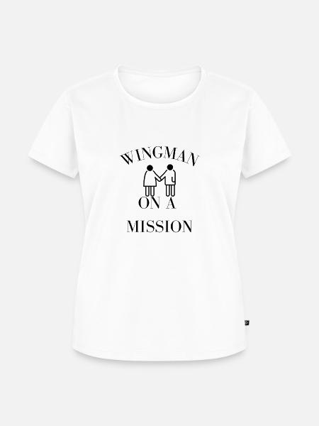 WINGMAN - Frauen Premium Bio T-Shirt - Weiß