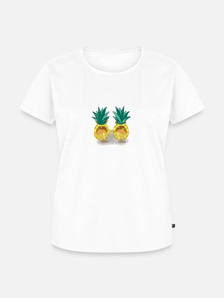 Ananas - Frauen Premium Bio T-Shirt - Weiß