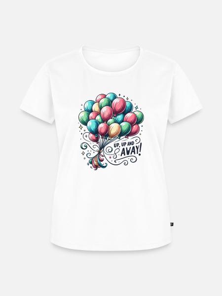 Bündel Ballons - Frauen Premium Bio T-Shirt - Weiß