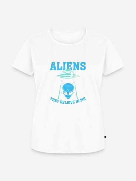 Aliens & Ufos - Frauen Premium Bio T-Shirt - Weiß