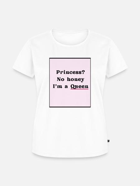 Queen - Frauen Premium Bio T-Shirt - Weiß