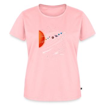 Solar system planets Milky Way astronomy - Women's Premium Organic T-shirt - rose - Front - AI Model Female 172 dark (172cm)