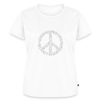 Peace - Frauen Premium Bio T-Shirt - Weiß - Vorne - AI Model Female 172 dark (172cm)