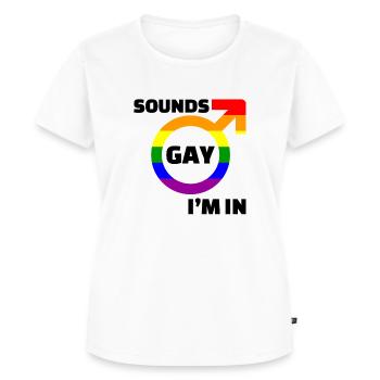 World Peace Women Human Rights No War Gay Lesbian - Frauen Premium Bio T-Shirt - Weiß - Vorne - AI Model Female 172 dark (172cm)