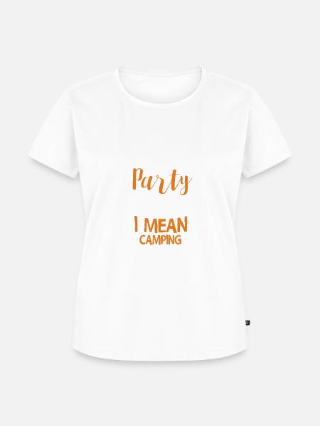 Camping - Camper - Campfire - Shirt - Frauen Premium Bio T-Shirt - Weiß