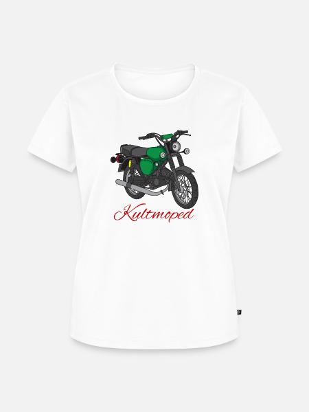 Kultmoped Simson - Frauen Premium Bio T-Shirt - Weiß