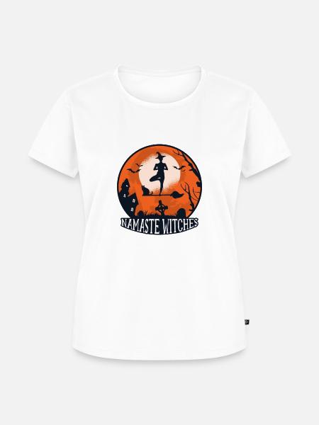 Halloween Hexe - Frauen Premium Bio T-Shirt - Weiß