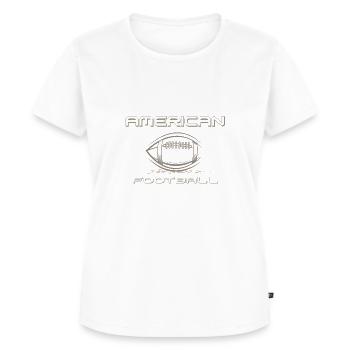 football américain - T-shirt Premium bio Femme - blanc - Devant - AI Model Female 172 dark (172cm)