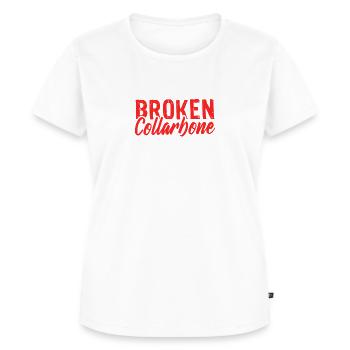 J'ai survécu à une clavicule cassée et tout ce que j'ai - T-shirt Premium bio Femme - blanc - Devant - AI Model Female 172 dark (172cm)