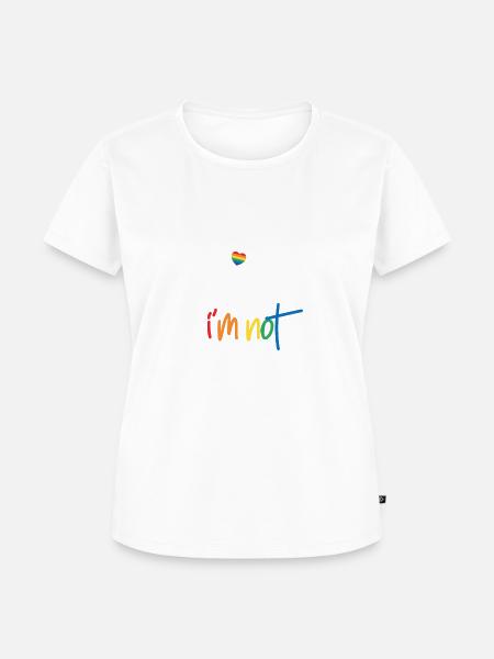 Lesbisch Lesbe Outing - Frauen Premium Bio T-Shirt - Weiß