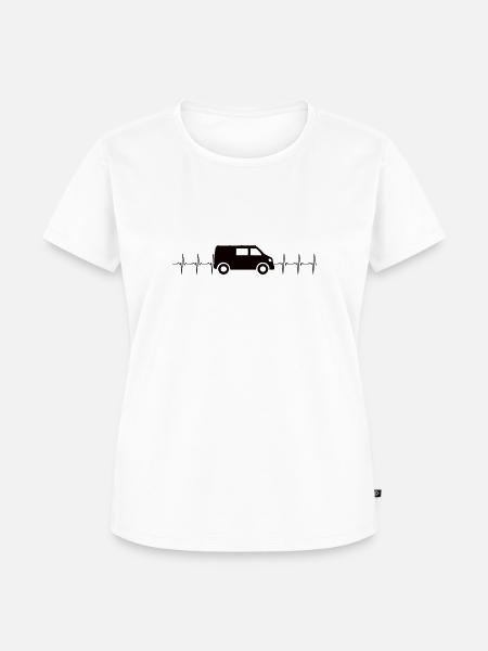 mit Frequenz 2 - Frauen Premium Bio T-Shirt - Weiß