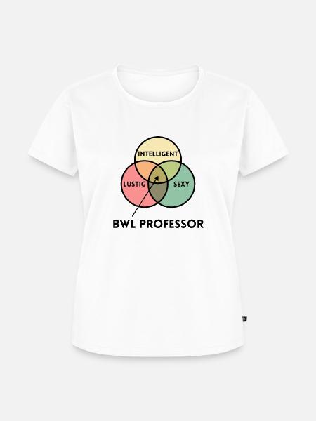 BWL Professor - Frauen Premium Bio T-Shirt - Weiß