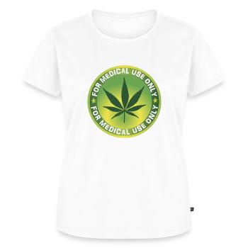 Marijuana Weed Gras - Frauen Premium Bio T-Shirt - Weiß - Vorne - AI Model Female 172 dark (172cm)