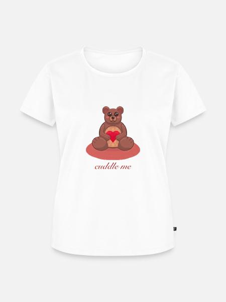 Kuschelbär - Frauen Premium Bio T-Shirt - Weiß