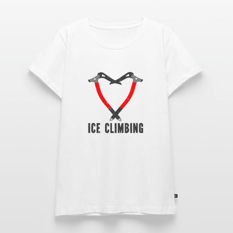 Ich Liebe Eisklettern Eiskletterer Eispickel Frauen Premium Bio T-Shirt