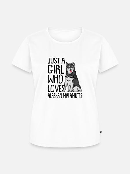 Alaskan Malamute - Frauen Premium Bio T-Shirt - Weiß