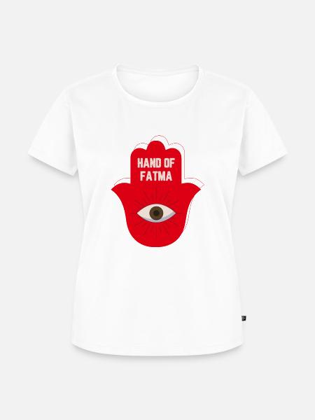 HAND DER FATMA - Frauen Premium Bio T-Shirt - Weiß