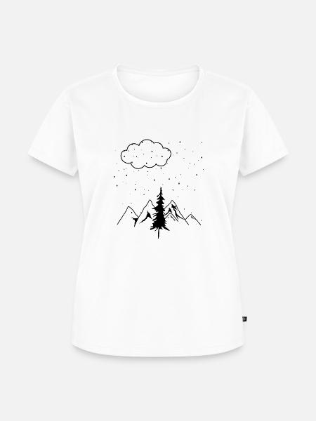 Schöne Landschaft - Frauen Premium Bio T-Shirt - Weiß