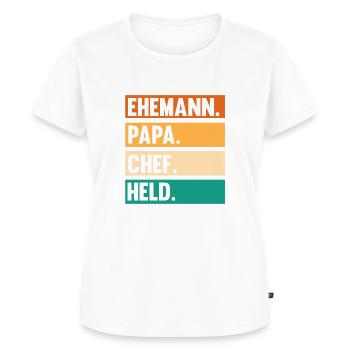 Arbeit Kollegen Vater Papa Teamleiter Führungskraf - Frauen Premium Bio T-Shirt - Weiß - Vorne - AI Model Female 172 dark (172cm)