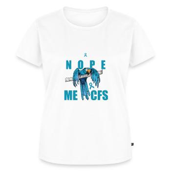I m Resilient but Days My Body Says Nope MC CFS - Frauen Premium Bio T-Shirt - Weiß - Vorne - AI Model Female 172 dark (172cm)