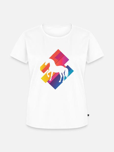 Pferde Ross - Frauen Premium Bio T-Shirt - Weiß